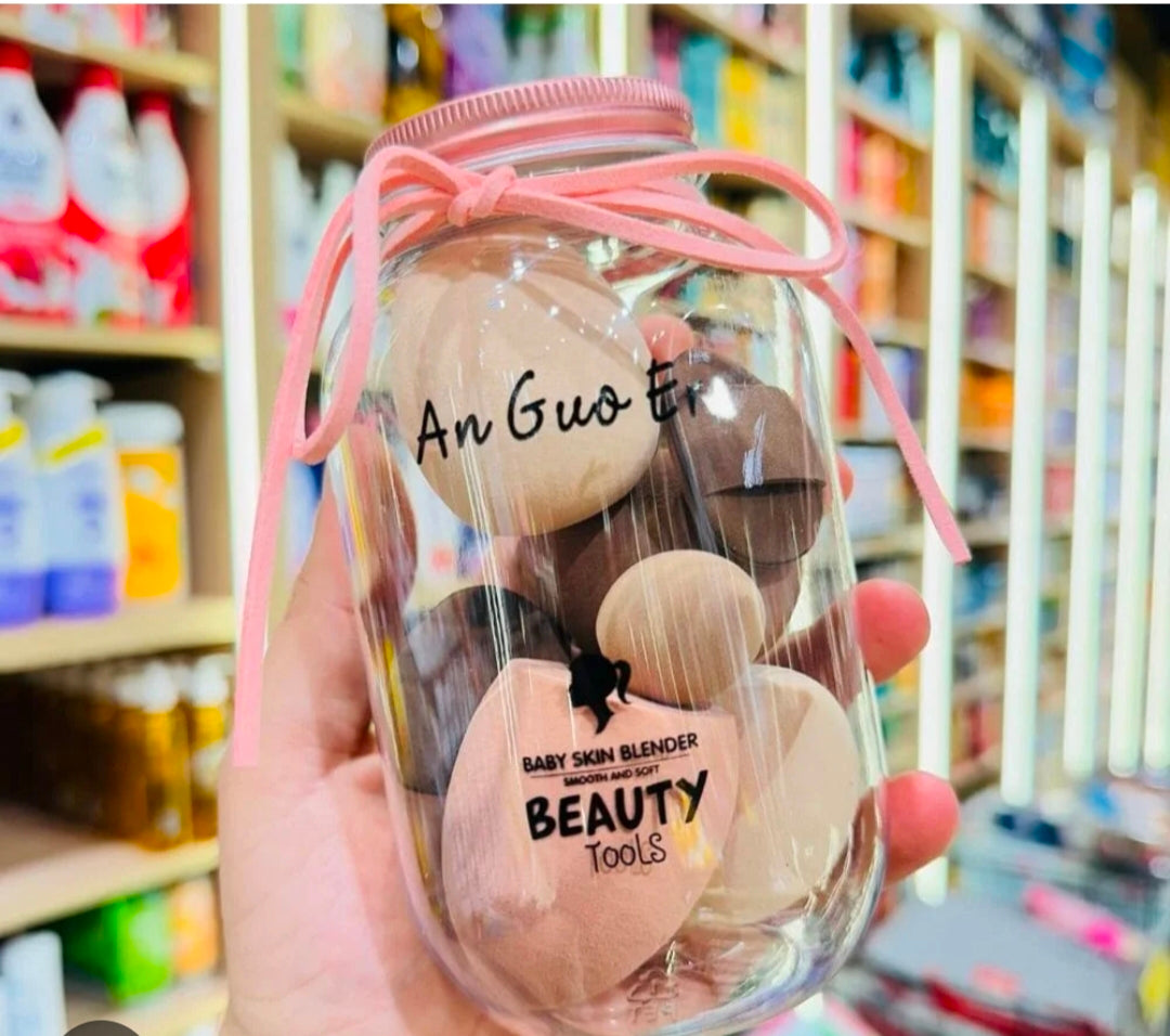 Makeup Sponge Set in Jar