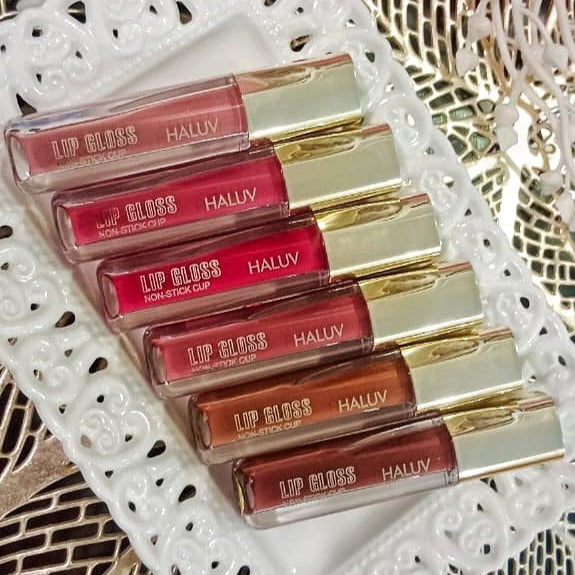 HALUV Long Lasting Lip Gloss – Non-Stick Cup, Waterproof