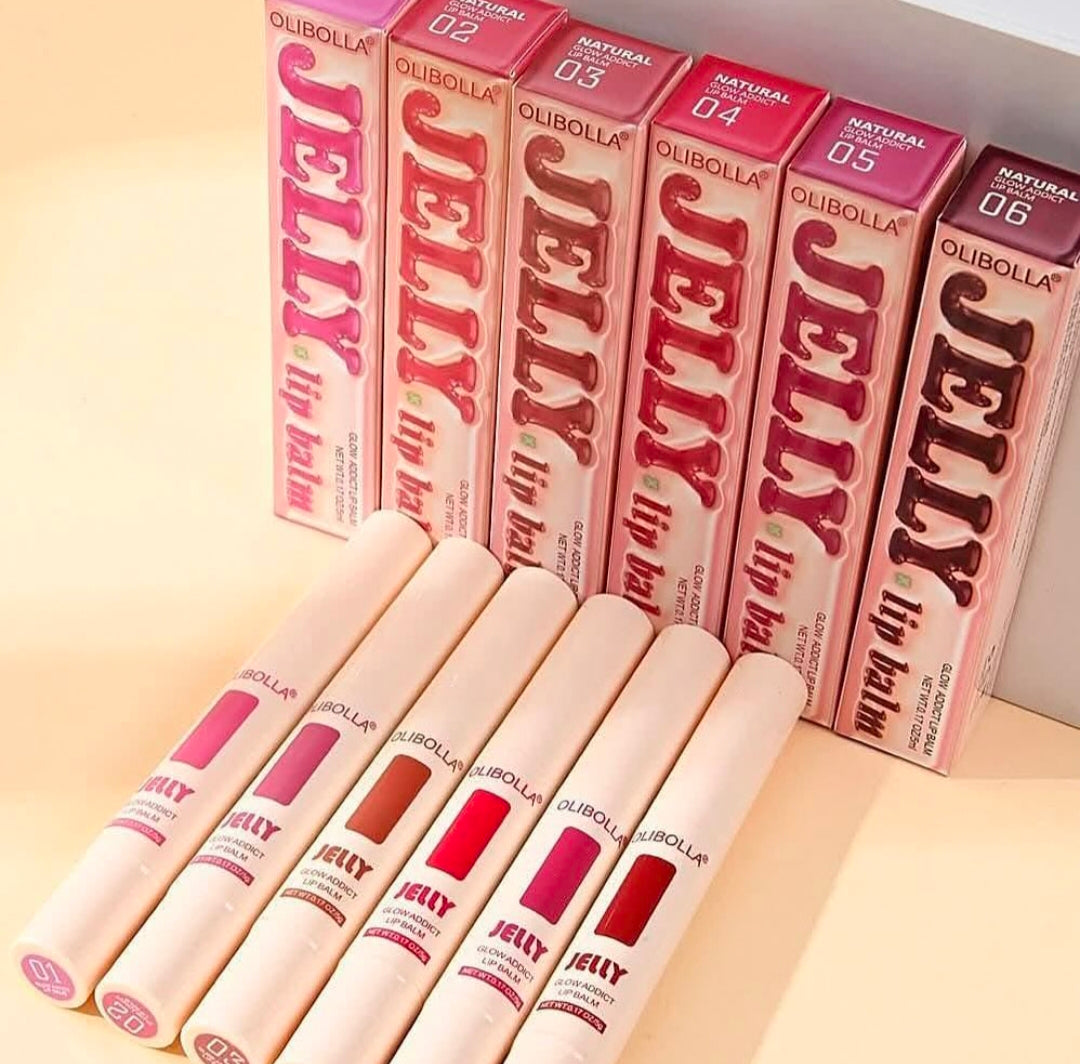 OLIBOLLA Jelly Lip Balm – Hydrating Color Glow 💖